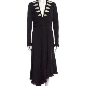 ANDREW GN Virgin Wool Midi Length Dress Size: M | US8, FR40